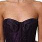 Purple Tiered Tulle Silk Long Gown Dress
