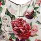 White Floral Sheath Sleeveless Mini Dress