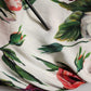 White Floral Sheath Sleeveless Mini Dress