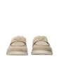 Beige Leather Slip-On Loafers