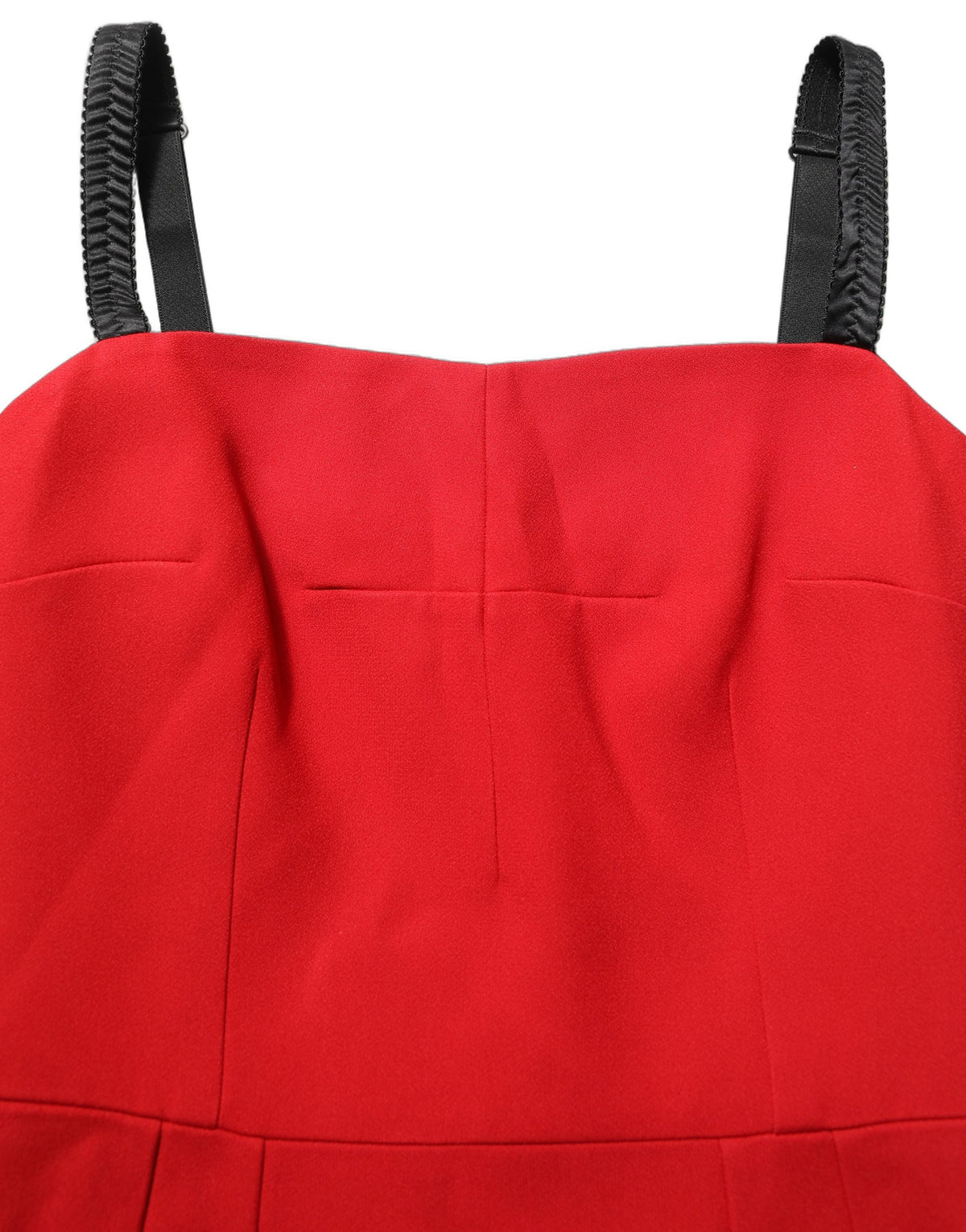 Red Stretch Bodycon Sheath Knee Length Dress