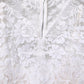 White Cotton Floral Lace Long Gown Dress