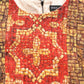 Multicolor Mosaic Long Sleeves Mini Dress