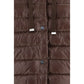 Brown Polyester Full-Length Jacket