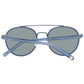 Blue Metal Sunglasses