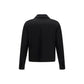 Black Cotton Full-Length Jacket