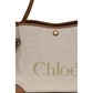 Beige Cotton Shoulder Bag