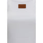 White Cotton Sleeveles T-Shirt