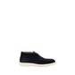 Blue Calf Leather Bos Taurus Ankle Boots