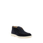 Blue Calf Leather Bos Taurus Ankle Boots