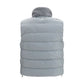 Gray Polyester Sleeveless Jacket