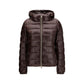Brown Polyamide Full-Length Jacket