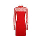 Multicolor Elastane Cocktail Dress
