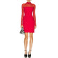 Multicolor Elastane Cocktail Dress