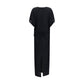 Black Viscose Casual Dress