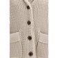 Beige Cotton Cardigan