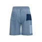 Blue Cotton Bermuda Shorts