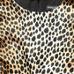 Brown Ocelot Print Long Sleeve Mini Dress