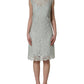 Mint Green Lace Sleeveless Knee Length Dress