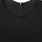 Black Cotton Long Sleeves Sheath Maxi Dress