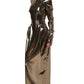 Metallic Gold Polyester LongSleeve Maxi Dress