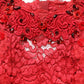 Red Embellished Mermaid Long Gown Dress