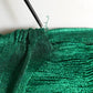 Emerald Green Plissé Evening Gown Dress