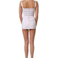 Black Cotton Corset Style Fitted Mini Dress