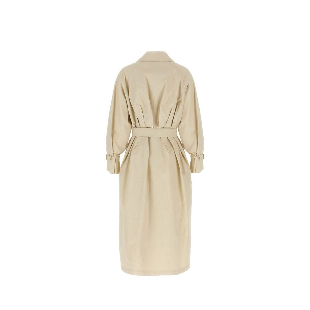 Beige Cotton Coat