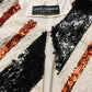 Multicolor Stripe Sequin Duster Coat Jacket