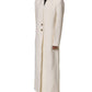 Antwerp White Wool Long Trench Coat Jacket