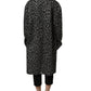 Brown Mohair Belted Long Trench Coat Jacket