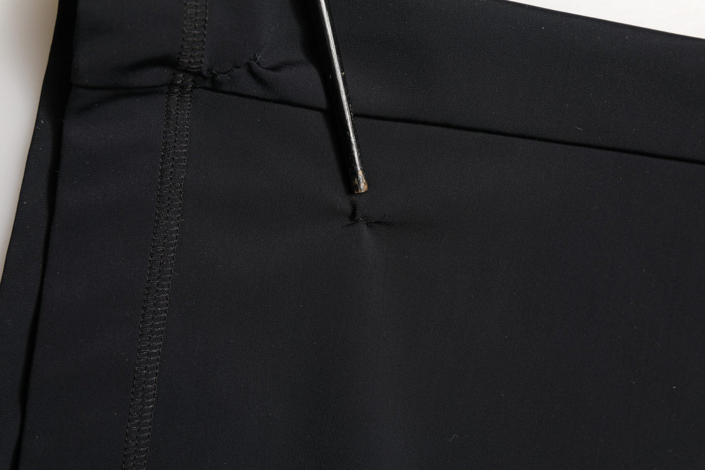 Black DGVIB3 Stretch Jersey Midi Pencil Cut Skirt