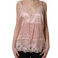 Light Pink Floral Lace Lingerie Underwear Top