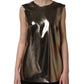 Metallic Bronze Roundneck SleevelessTank Top