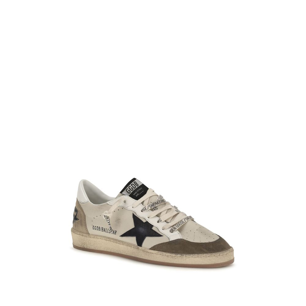 White Calf Leather Bos Taurus Low Top Sneakers