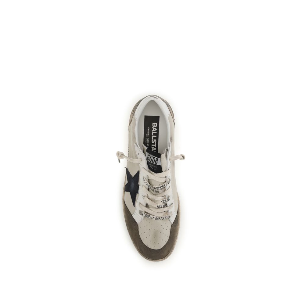 White Calf Leather Bos Taurus Low Top Sneakers