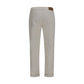White Cotton Straight-Leg Jeans