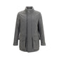 Gray Cashmere Full-Length Jacket
