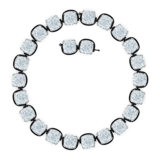 Gray Glass Necklace