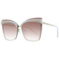 Beige Metal Sunglasses