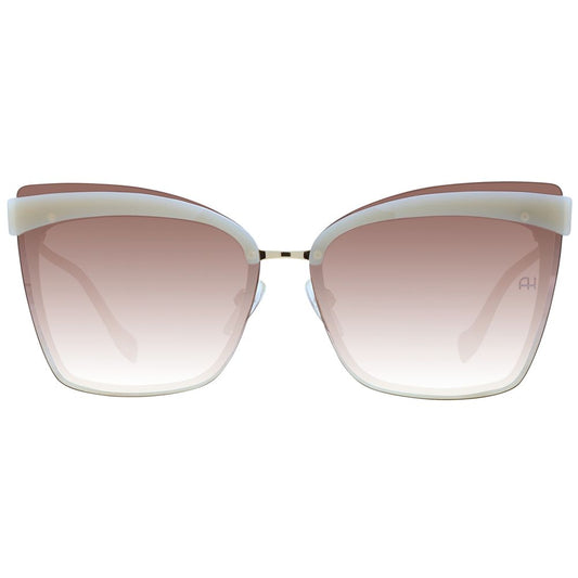 Beige Metal Sunglasses