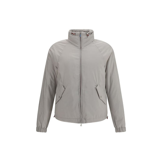 Gray Polyester Shell Jacket