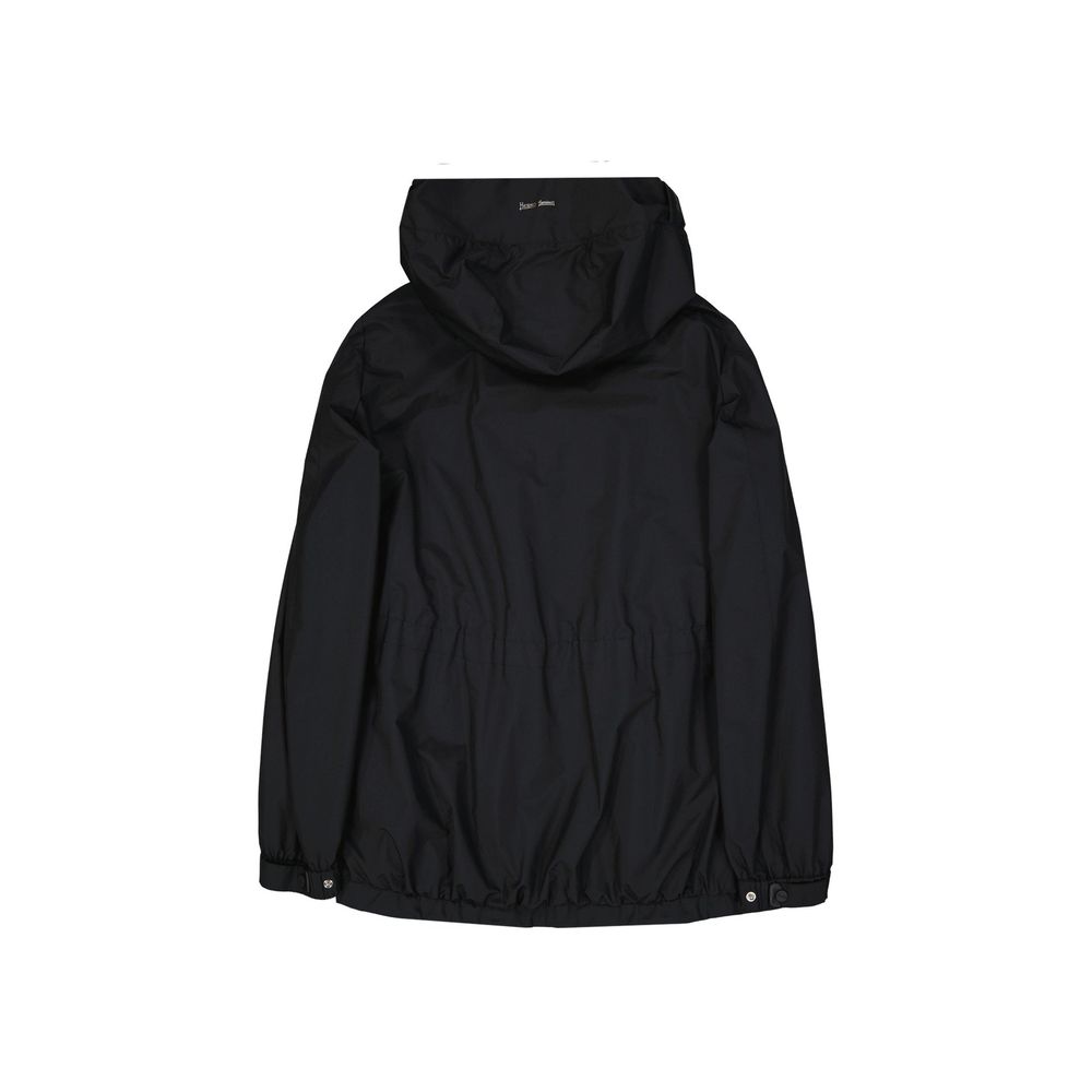 Black Polyester Shell Jacket