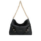 Black Calfskin Shoulder Bag