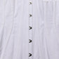 White Brown Cotton Sleeveless Corset Top