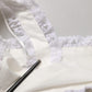 White Lace Trimmed Cotton Cropped Tank Top