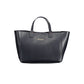 Blue Polyurethane Women's Bag