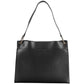 Black Polyurethane Women Handbag