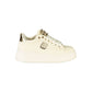 Beige Polyurethane Women Sneaker